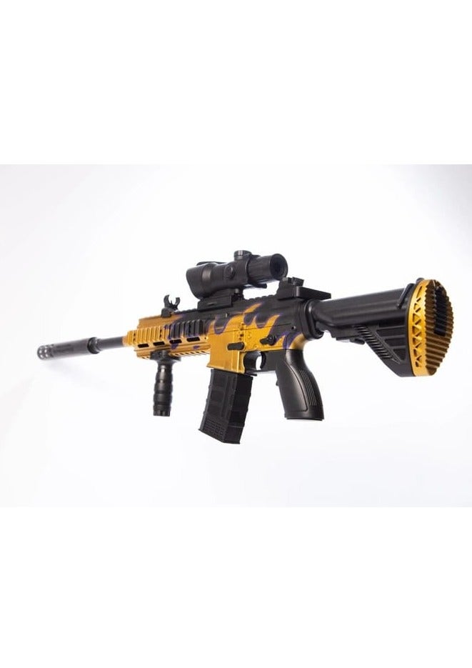 بلاستر كرات الجل M416 برسومات جرافيتي للأطفال - لعبة إطلاق رصاص ناعمة مع إطلاق نار بعيد المدى، منظار تكتيكي، وإكسسوارات - Image 3